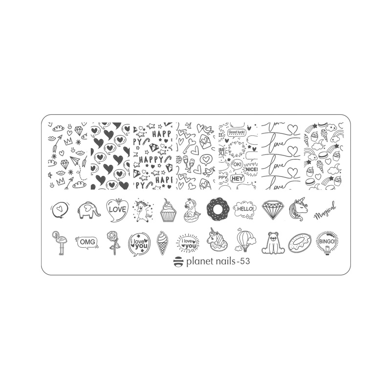картинка Пластина для стемпинга Stamping Nail Art  Planet Nails №53 от магазина Каприз