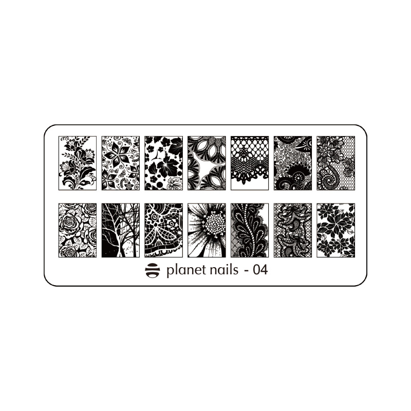 картинка Пластина для стемпинга Stamping Nail Art  Planet Nails №04 от магазина Каприз