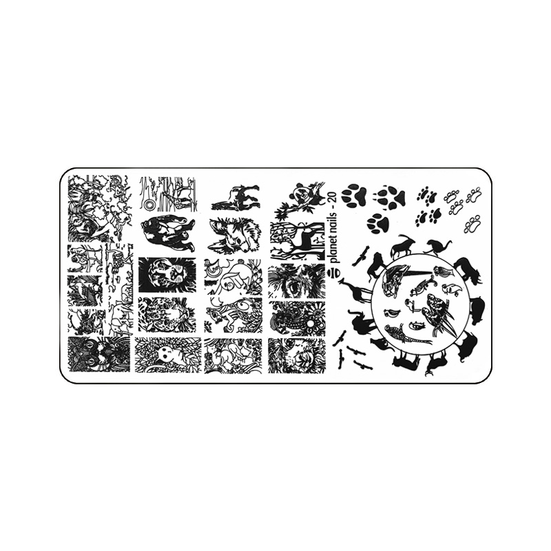 картинка Пластина для стемпинга Stamping Nail Art  Planet Nails №20 от магазина Каприз